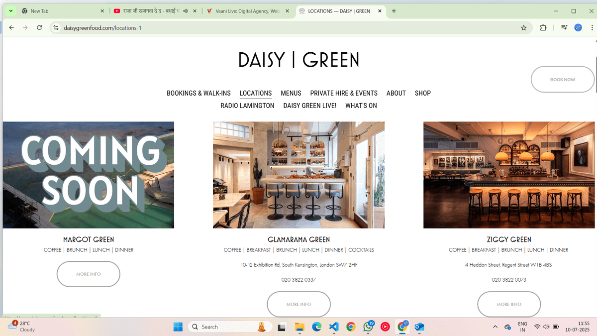 Restaurant Chain Website - Gallery 2