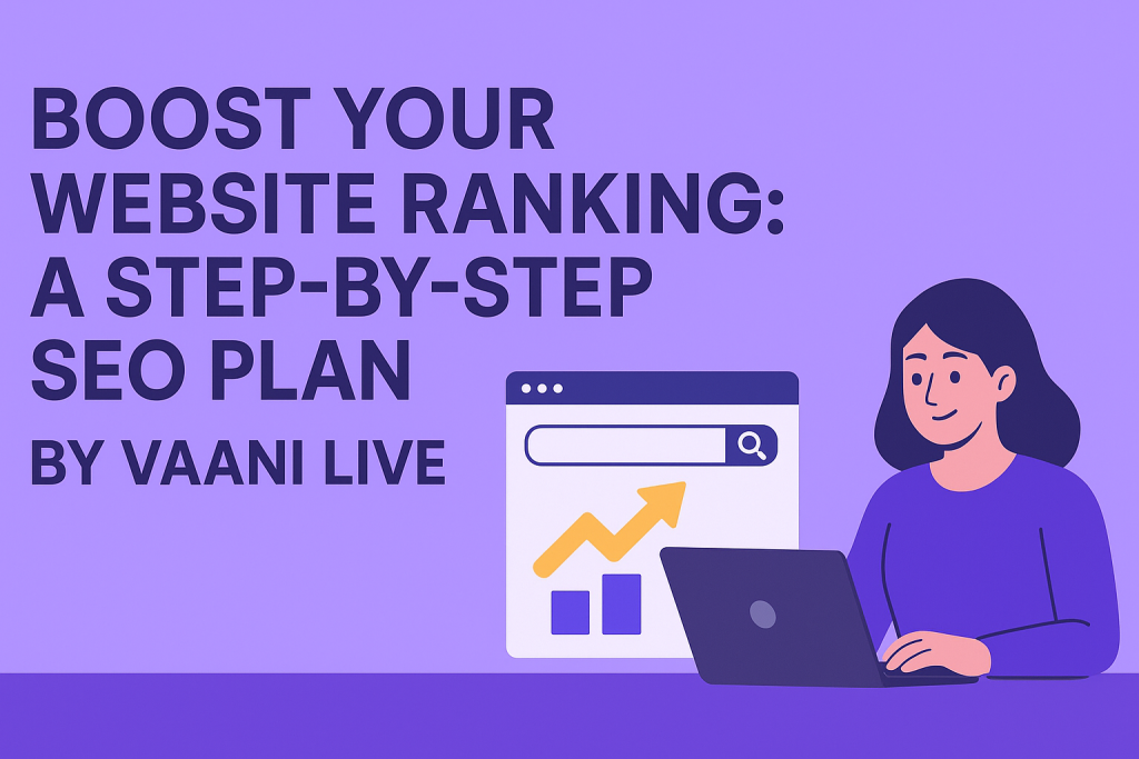 Boost Your Website Ranking A Step-by-Step SEO Plan by Vaani Live